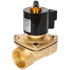 Клапан соленоидный (электромагнитный) STOUT прямого действия НЗ 220В G1 1/2 SSV-0010-220040