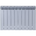 Радиатор биметаллический Global STYLE PLUS 500 10 секций боковое подключение (цвет cod.08 grigio argento opaco metallizzato 2676 (серый)), 155271
