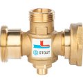 Термостатический смесительный клапан STOUT SVM-0050 G 1 1/2M-G 1 1/2F-G 1 M 60°С