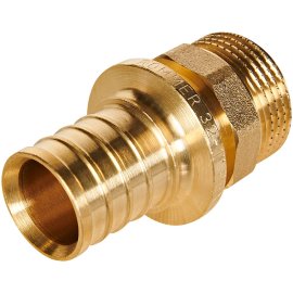 Переходник с наружной резьбой ROMMER 32xG 1 для труб из сшитого полиэтилена аксиальный, RFA-0001-003210