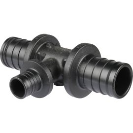 Тройник с уменьшенным боковым проходом РЕХАУ RAUTITAN 32-20-32 PX для труб из сшитого полиэтилена аксиальный, 11600651001