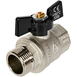 Кран шаровой BUGATTI Oregon (ручка-бабочка) внут-нар резьба 1