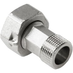 Штуцер Pro Aqua D 3/4 x 1 с накидной гайкой с ушком для пломбы, Н, 18-m20x