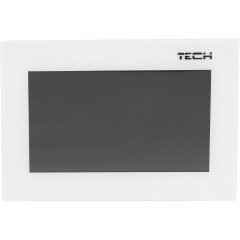 Комнатный двухпозиционный регулятор цветной (стекло 2мм) белый TECH ST-283