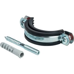 Комплект STOUT хомут+шпилька шуруп +дюбель пластиковый 2 (59-65)