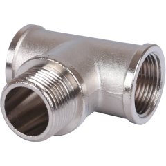 Тройник STOUT ВНВ никелированный 3/4 x3/4 x3/4, SFT-0065-343434