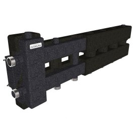 Балансировочный коллектор GIDRUSS BM-60-4D.EPP (до 60 кВт, вх. G 1, 3+1 контура G 1,4D-кронштейны K.UMS, EPP-термоизоляция)