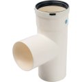*SCA-8080-030210 STOUT Элемент дымохода конденсац. тройник T образн DN80 п/п/м PP-FE
