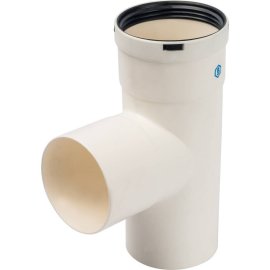 *SCA-8080-030210 STOUT Элемент дымохода конденсац. тройник T образн DN80 п/п/м PP-FE