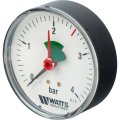 Манометр аксиальный WATTS 80мм 1/4 давление 4 бар
