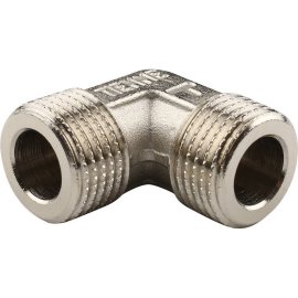 Угольник TIEMME НН никелированный 1/2х1/2 для стальных труб резьбовой, 1500264