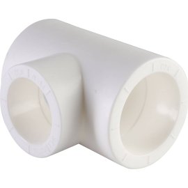 Тройник переходной Политэк 40х32х40 для полипропиленовых труб под сварку (цвет белый), 9300403240