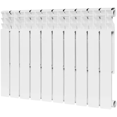 Радиатор биметаллический ROMMER Optima BM 500 10 секций боковое подключение (RAL9016), RBM-0210-050010