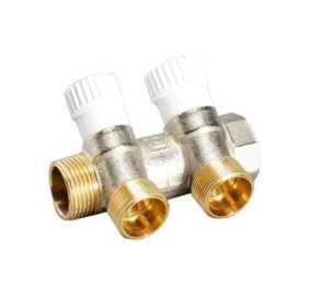 2-х ходовой коллектор LUXOR с перекрывающими кранами CP 452