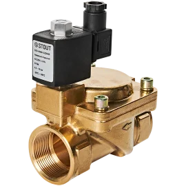Клапан соленоидный (электромагнитный) STOUT непрямого (пилотного) действия НО 220В G1 1/2 SSV-0040-220040
