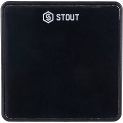 Беспроводной комнатный датчик STOUT C-8r, черный, STE-0101-008011