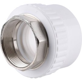 Муфта комбинированная Kalde под шестигранник (внутр. резьба, 63x2 ) для полипропиленовых труб под сварку, 3222-nfo-632006