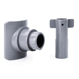 Врезка (адаптер) в канализационную трубу ВК ABS 110х40, серый,РТП