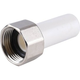 Штуцер Kalde с гайкой внутренная резьба для полипропиленовых труб 25х1, 3252-tnf-251000