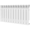 Радиатор биметаллический ROMMER Profi BM 500 12 секции боковое подключение (BI500-80-80-150) (RAL9016), RBM-1210-050012