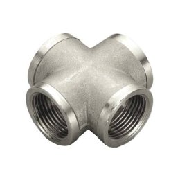 Крестовина TIEMME никелированная ВВ 1 для стальных труб резьбовой, 1500345