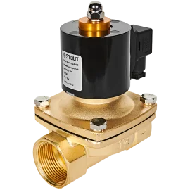 STOUT Клапан соленоидный (электромагнитный) прямого действия НЗ 24В G1 1/4 SSV-0010-024032