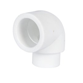 Угольник Политэк d=32 90* внутр./наруж.  для полипропиленовых труб под сварку (цвет белый), 9422003290
