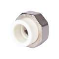 Муфта комбинированная Pro Aqua d=25-3/4 PP-R разъемная (американка) УСИЛЕННАЯ ВР Белая, PA20014S