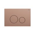 Панель смыва РЕХАУ NOVA ORB STEEL с круглыми клавишами с покрытием против отпечатков пальцев, нержавеющая сталь, брашированное розовое золото, матовый, 19102641001