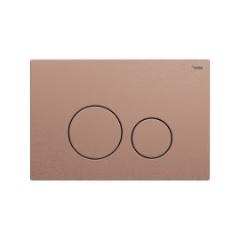 Панель смыва РЕХАУ NOVA ORB STEEL с круглыми клавишами с покрытием против отпечатков пальцев, нержавеющая сталь, брашированное розовое золото, матовый, 19102641001