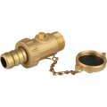 Кран латунный Itap 139 3/4 со щтуцером и заглушкой, 40908