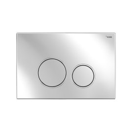 Панель смыва РЕХАУ NOVA ORB 001 с круглыми клавишами, пластик, хром, глянцевый, 19102211001