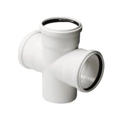 Крестовина одноплоскостная Pro Aqua Stilte D110x110x110/87,5 Белая, ST801187W