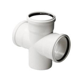 Крестовина одноплоскостная Pro Aqua Stilte D110x110x110/87,5 Белая, ST801187W