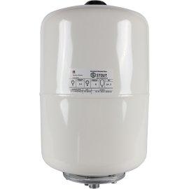 Расширительный бак STOUT STW-0015 для ГВС 18 л. вертикальный (цвет белый), STW-0015-000018