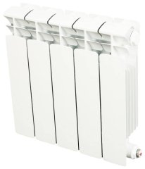 Радиатор биметаллический RIFAR BASE 200 5 секций боковое подключение (белый RAL 9016)