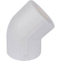 Угольник Kalde d=20 45* для полипропиленовых труб под сварку (цвет белый), R.3212-elb-200045