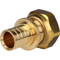 Переходник STOUT с накидной гайкой (евроконус) 20xG 3/4 для труб из сшитого полиэтилена аксиальный, SFA-0034-002034