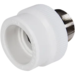 Муфта комбинированная Pro Aqua d= 50-1.1/2 PP-R под ключ НР Белая