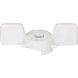 Ручка-бабочка STOUT для шарового крана STOUT 1 - 1 1/4 (Белая), SVB-BUT-1114-01