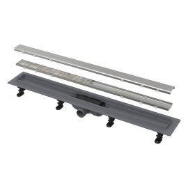 Водоотводящий желоб AlcaPlast с порогами для перфорированной решетки или решетки под кладку плитки, APZ19-550