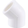 Угольник 45* Kalde d=25 для полипропиленовых труб под сварку (цвет белый), 3212-elb-250045