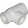 Тройник переходной Политэк 63*50*63 для полипропиленовых труб под сварку (цвет белый), 9300635063
