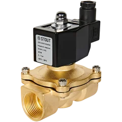 STOUT Клапан соленоидный (электромагнитный) прямого действия НЗ 24В G1 SSV-0010-024025