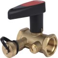 Клапан ручной БРОЕН Basic DN 025 PN 25 запорный с дренажем, 594765