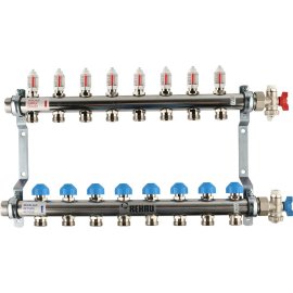 Распределительный коллектор РЕХАУ HKV-D на 8 контуров (нерж .сталь), 12080811002
