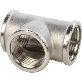 Тройник STOUT ВВ никелированный 1, SFT-0020-000001