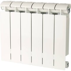 Радиатор биметаллический Global STYLE EXTRA 350 6 секций боковое подключение (белый RAL 9010)