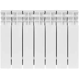 Радиатор биметаллический STOUT TITAN 350 7 секций боковое подключение (белый RAL 9016), SRB-3310-035007