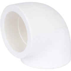 Угольник Kalde d=63 90* для полипропиленовых труб под сварку (цвет белый)